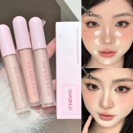 3 Colors Liquid Foundation Concealer Cream Full Covers Brightening Facial & Eye Liquid Concealer Waterproof Oil-control Make Up