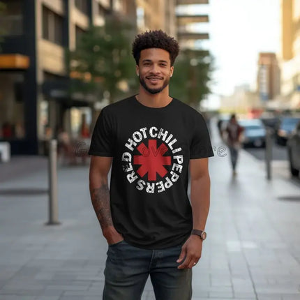 Red Hot Chilli Peppers Print T-shirts Summer Casual Clothes Men Cotton Clothing Vintage Graphic T Shirts Oversized S-6XL