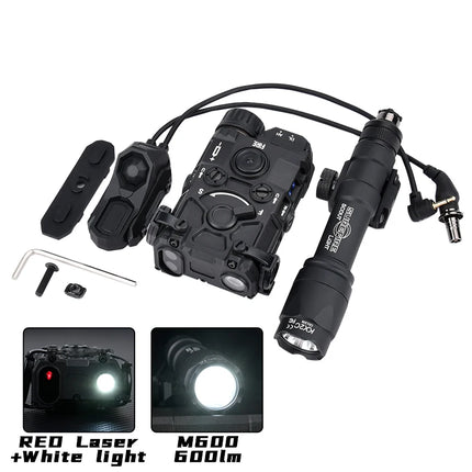 OGL Eotech Surefir Aluminum alloy flashlight combination M300 M600 White strobe flashlight With AXON double control switch peq