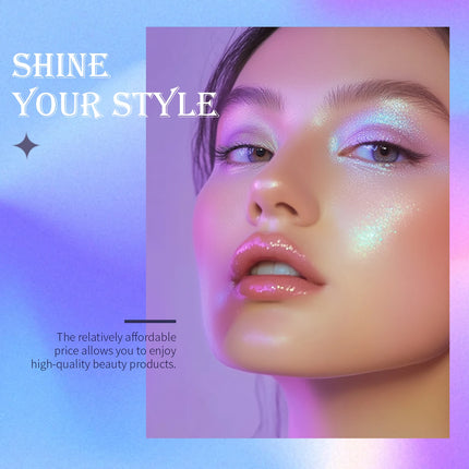 JUR MORNIER 9 Color Multichrome Eyeshadow Palette Shimmer Chameleon Eye Shadow Waterproof Vegan Cruelty Free Eye Makeup