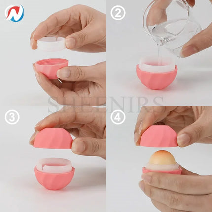 50pcs 7ml 0.25oz 7g Empty Ball plastic lip balm Sphere Lipstick Container crayon Lipstick Tubes Chapstick Tubes Holder Makeup