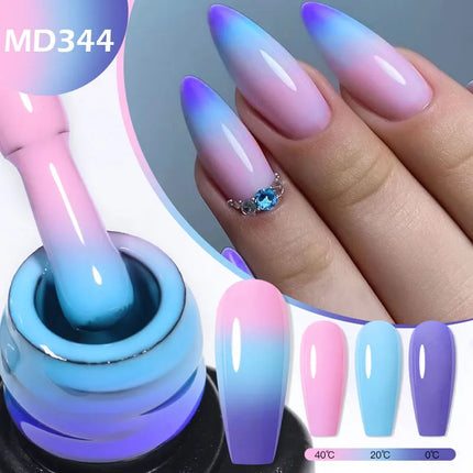 8ml Thermal Nail Gel Polish 3 Colors Changing Semi Permanent Soak Off UV/LED Nail Art Gel Varnish for Manicure Nail Supplies