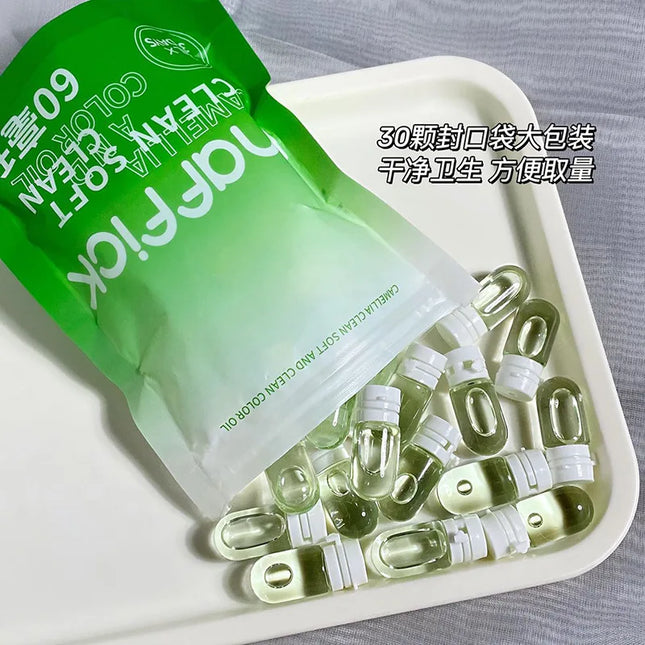 Maffick10pcs/30pcs Cleansing Oil Camellia Sublime Nourishing Moisturizing Deep Pore Cleansing Makeup Removing Oil