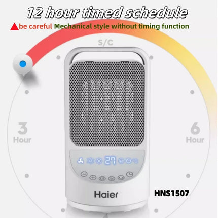 220V Efficient Heating with Haier Electric Heater Ideal for Winter in Small Offices and Homes Automatic Shaking Head PTC Heating