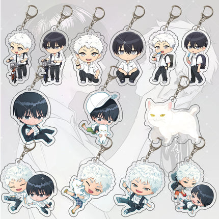 Anime Keychain Hikaru ga Shinda Natsu Hikaru Acrylic Keyring Strap Figure Hanging Accessories Backpack Decoration 6cm, Fan Gift