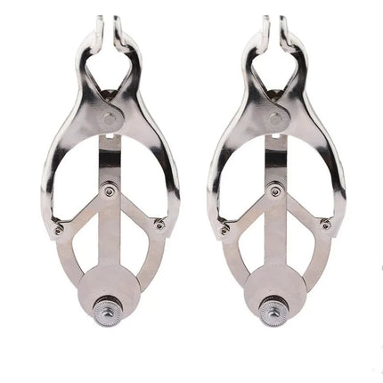 YoKoNex Electro Nipple Clamp Set – E-Stim Attachments with Weighted Balls, Bells, Vacuum Clips, for BDSM Shock Play & Sensory