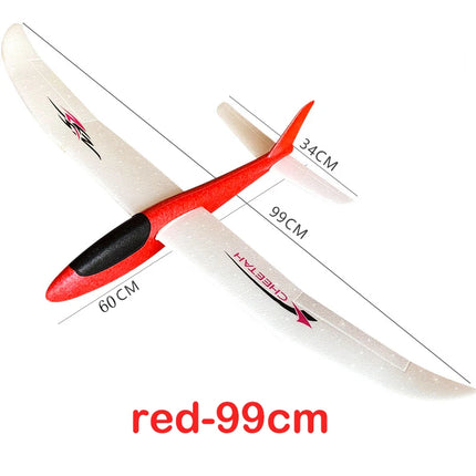 48/99CM Large Foam Glider Airplane Hand Throwing Planes Outdoor Toy 2 Flight Mode Flying Toy for Kids Birthday Party Favors