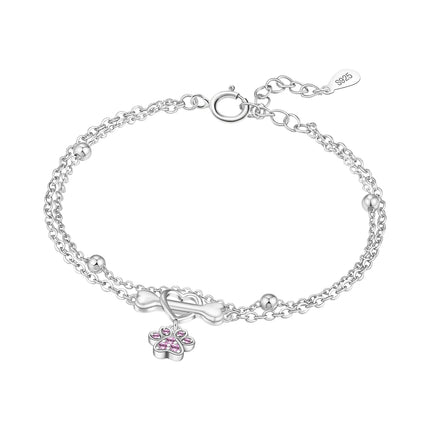 Original 925 Sterling Silver Butterfly Bracelet Zirconia Tennis Ball Women Fashion Simple Engagement Wedding Charm Jewelry Gift