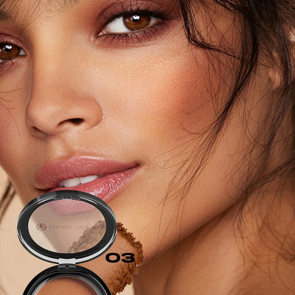 Waterproof Contouring Powder Palette Matte Finishing Bronzer Hairline Modify Nose Shadow Buildable Coverage for All Skin Tones