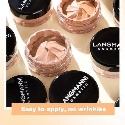 Full Coverage Liquid Concealer Waterproof Foundation Makeup Base Long Lasting Cream for Dark Circles Acne Natural Matte
