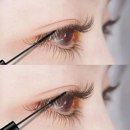 Silk Fiber Black Mascara Natural Curling Lengthens Ultra-Fine Eyelashes Women's Professional Waterproof Makeup Cosmetic Mascara