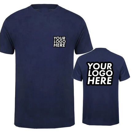Unisex Custom Design LOGO Printing Personalized Tshirt Men's Harajuku Text Photos Clothing Cotton T-shirt Customized Tees Tops