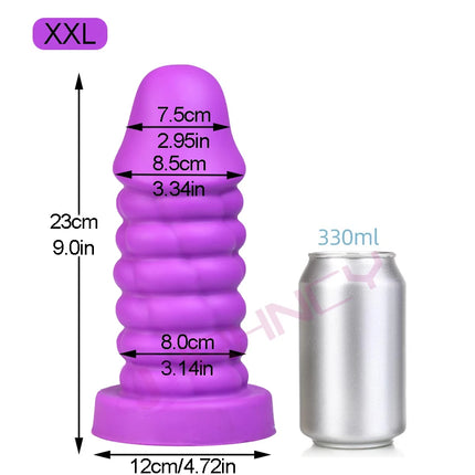 S-XXXL Huge Anal Dildos Soft Silicone Butt Plug Big Anal Plug with Suction Cup G-spot/prostate Massage 18+ Masturbate Sex Toys