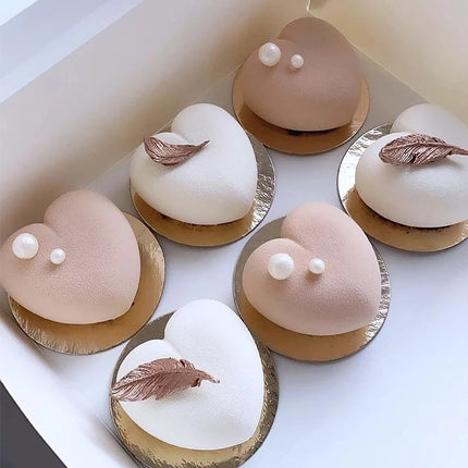 Silicone Pastry Molds for Chocolate 3D Heart Shaped Mousse Cake Dessert Baking Pan Mini Muffin Jelly Fondant Bakeware Moulds