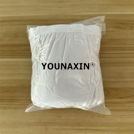 7 Pieces Men's White Cotton Briefs Large Size Underwear Panties Boy Undershorts Knickers Undies L XL 2XL 3XL 4XL 5XL 6XL 7XL 8XL