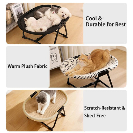 JUSTINLAU Pet Marching Bed Universal for All Seasons Cat Nest Foldable Dog Outgoing Supplies Applicable To Small & Medium-Sized
