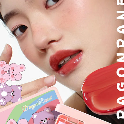 Hydrating Lip And Cheek Gloss Blush Set Long Lasting Moisturizing Color Lock Brightens Not Sticky Mini Lip Dye
