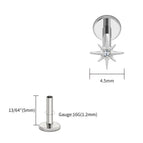 Tit 1.2x5x4.5mm / Earrings / Ears|Star