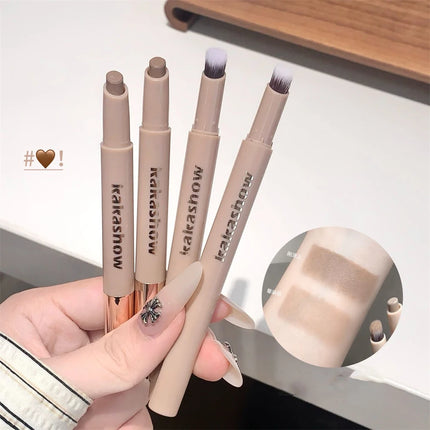 Highlighting & Bronzer Stick: Long Lasting Corrector with Brush, Brightening Concealer Pen, Nose Shadow, and Contouring Cosmetic