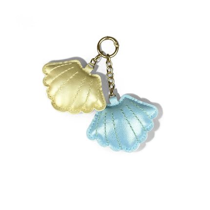 4 Pcs Stylish PU Leather Summer Beach Style Keychain/Bag Charm Set-Cute Lobster/Crab/Seashell-car/Bag/Room Accessories/Hanger-