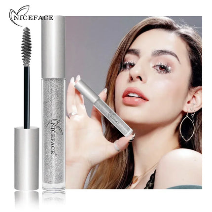 NICEFACE Diamond Twinkle Mascara with Shining Particles Quick Drying Film Forming Sparkling Diamond-like Dazzling