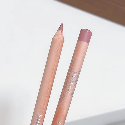 Rose Pink Lip Liner Matte Long Lasting Natural Lipliner Pencil Wooden Pole Nude Brown Lip Liner Lipstick Lips Contour Makeup