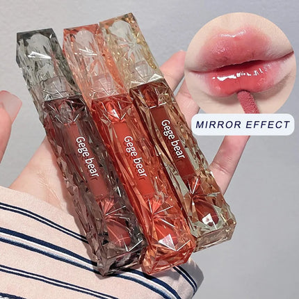 Gege Bear Crystal Mirror Water Lip Gloss Hydrating and Ultra-Moisturizing High Shine Glossy Lip Tint for Fuller Lips