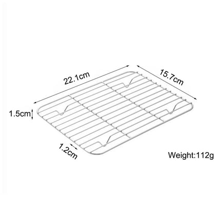 New Stainless Steel Cooling Rack Non-stick Silver BBQ Tray Barbecue Cooking Mesh Shelf