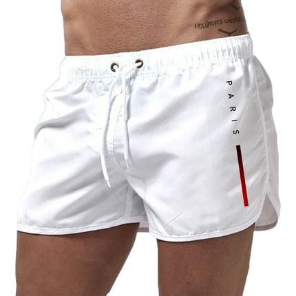 New men's quick drying beach shorts, fitness shorts, summer swimsuits, casual sports, men's swim board, beach trend