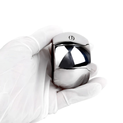 FRRK Weight Scrotal Ring Stainless Steel Ball Stretcher Metal Lock Ring Male Bondage Adult Intimate Personal Restraint Wear Toy