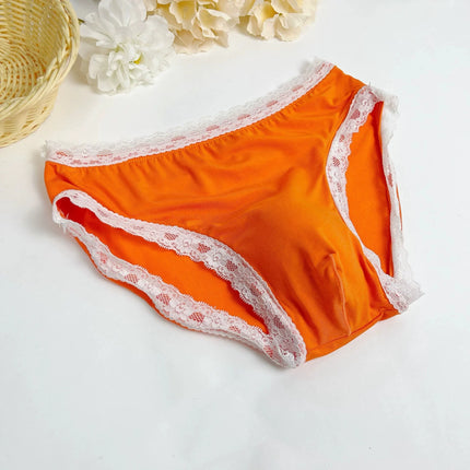 New Men's Underwear Sexy Men's Lace Briefs U-Convex Pouch Low-Rise Comfortable and Breathable Shorts  Briefs men underwear sexy