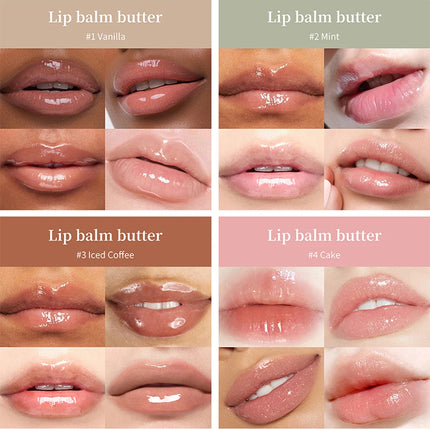 Butter Lip Balm Moisturizing Lip Gloss Oil Long Lasting Nourishes Smoothing Deep Hydration Daily Care Butter Lip Balm Makeup