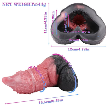 SMMQ Soft Silicone Monster Alien Masturbator Single Channel Stroker Lifelike Vaginal Texture Male Penis Massager Pocket