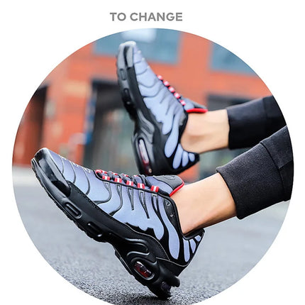 Casual Breathable Running Shoes Men's Large Size Outdoor Sports Sneakers Fashionable Korean Style Couple Matching Footwear