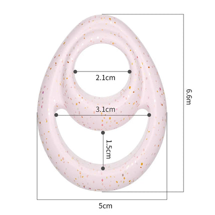 Double-ring 8-shaped Locking Precision Ring, Liquid Silicone Rubber Ring, Co-vibration Delay Ring