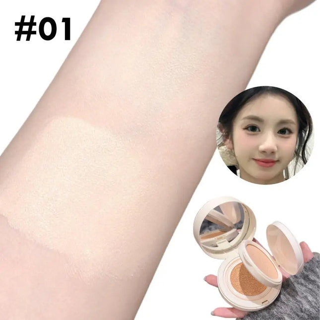 2 In 1 Double Layer Air Cushion Concealer Foundation Makeup Pressed Powder Full Coverage Moisturizing Makeup Base Cosmetic