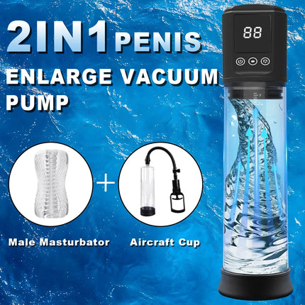 Fully Automatic Penis Exercise Airplane Cup Male Sucking Vibration Masturbation Exercise Device Adult Supplies Training Device