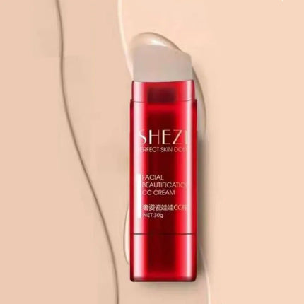 30ml SHEZI CC Cream and E6 Cconcealer Brush set Perfect Skin Doll Facial Beautification CC Cream F1 F2 F3 F4 Base Makeup Brushs