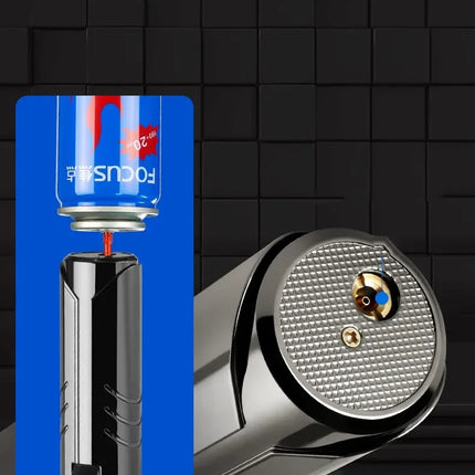 1800°High Temperature Spray Gun Butane Gas Lighter Metal Outdoor Windproof Blue Powerful Flame Torch Jet Lighter Welding Tool
