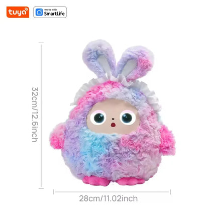 AI plush toy LED eye smart voice, good interactive companion, rechargeable electronic pet + Tuya APP to start happiness