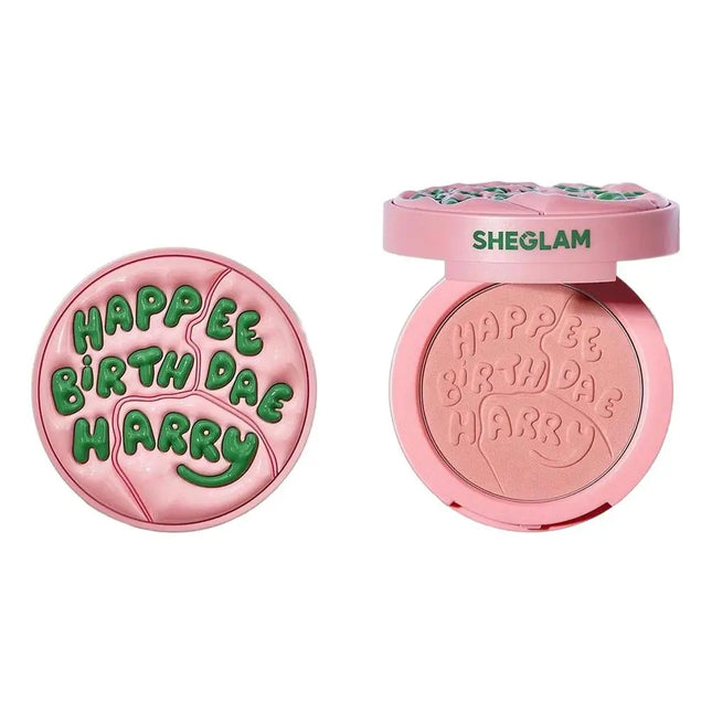 Cute Blusher Peach Milk Pink Cream 3D Embossed Girl's Blush Natural Cheek Tint Brighten Waterproof Matte Face Contouring Blush