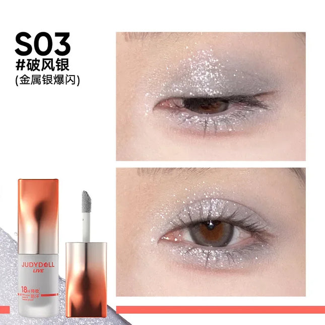 Judydoll Shimmer Metallic Glitter Eyeshadow Highly Pigmented Long-Lasting Waterproof Liquid Matte Shadow Eye Makeup Cosmetics