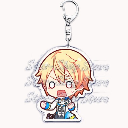 VIRTUAL SINGER Wonderlands Showtime Keychains Keyrings for Accessories Touya Emu Rui Akito Tsukasa Key Chain Jewelry Fans Gifts