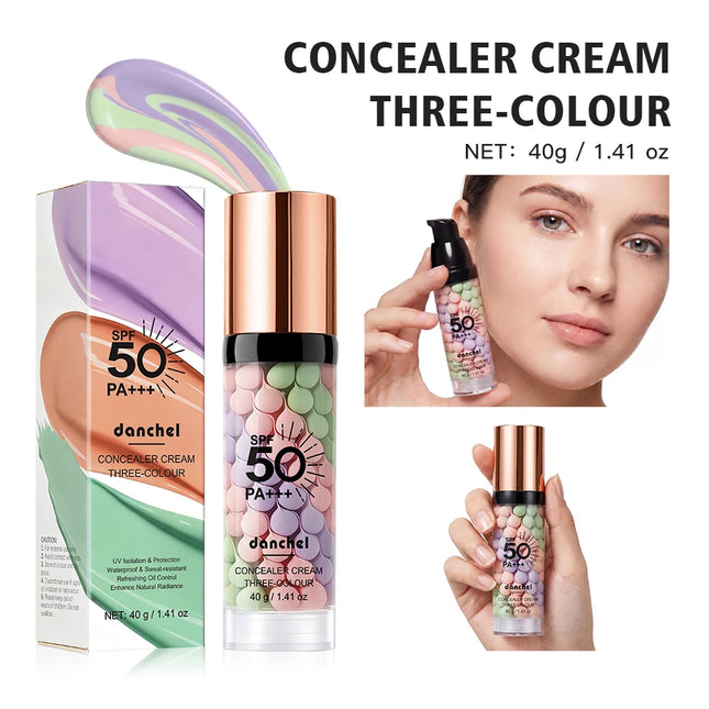 SPF 50 Primer for Face Before Makeup Sun 3 In 1 Color Corrector Face Primer Oil Control & Moisturizing Skin Tone Correcting