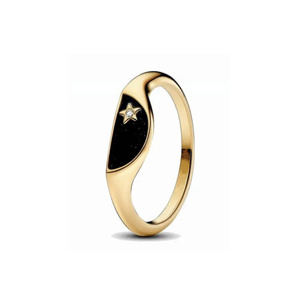 2025 Hot Selling Wholesale Gold Color Sun Heart Bow Size 6 7 8 9 Ring Rings For Trenday Women Jewelry 925 Sterling Silver