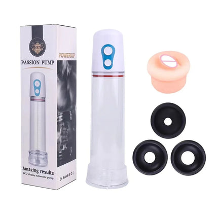 Electric Penis Pump Penis Enlarger Vacuum Pump Sex Toys for Men Penile Bigger Trainer Adult Male Masturbator Penis Enlargement