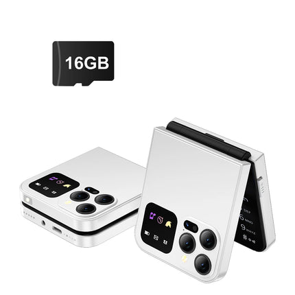 SERVO Classic Color Flip Mobile Phone Auto Call Record FM Radio Speed Dial Magic Voice GSM Dual SIM Unlocked Foldable Cellphones