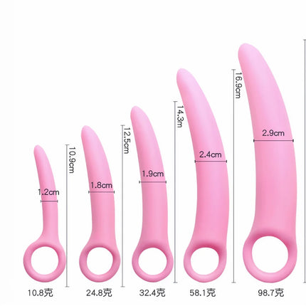 Dual-use Anal Plug Silicone Vaginal Muscle Training Dilator Anal Butt Plug vaginal plug Female vaginal spasm male Masturbation