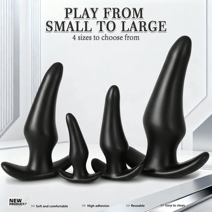Huge Fantasy Anal Plug Black Big Long Anal Butt Plug Adult Sex Toys Butt Plug Dildo Dilator Training Expansion For Gay Men Women