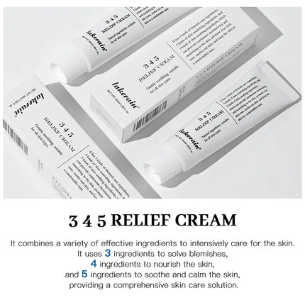 345 Relief Cream Address Blemishes Nourish Skin And Provide Moisturizing And Calming  Lifting Beauty Moisturizer Korean Product